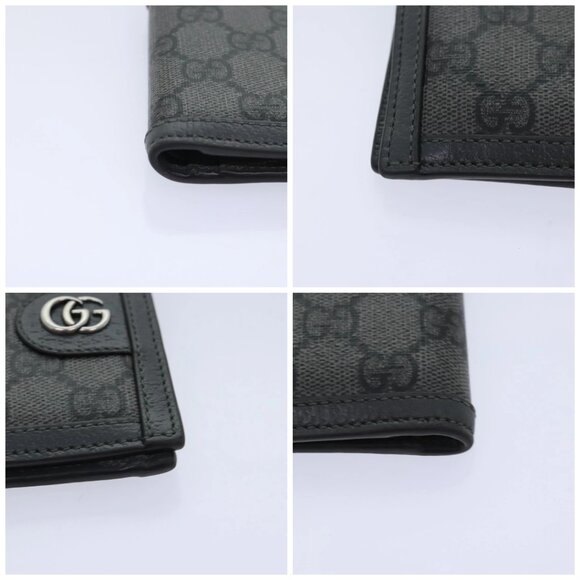 GUCCI GG Supreme Wallet PVC Gray Silver 597609 - Picture 15 of 15